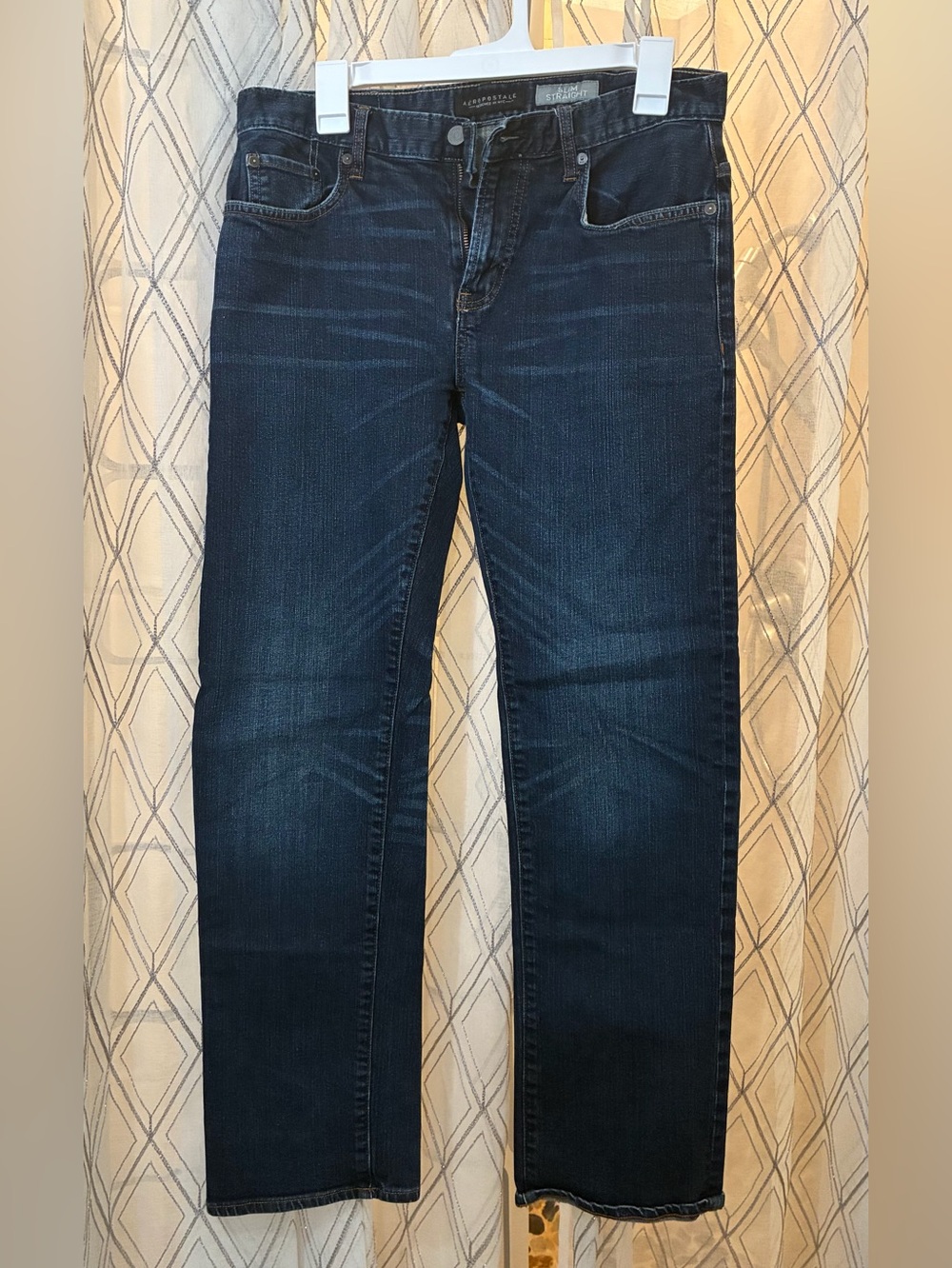 Aeropostale Dark Blue Straight-Leg Jeans